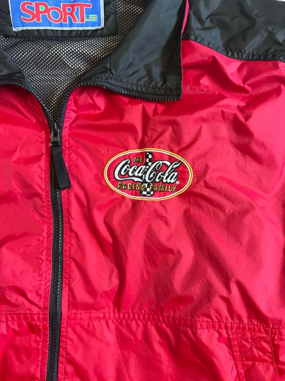 Dunbrooke Sport Vintage Coca-Cola Racing Family Windbreaker Jacket Men’s XXL